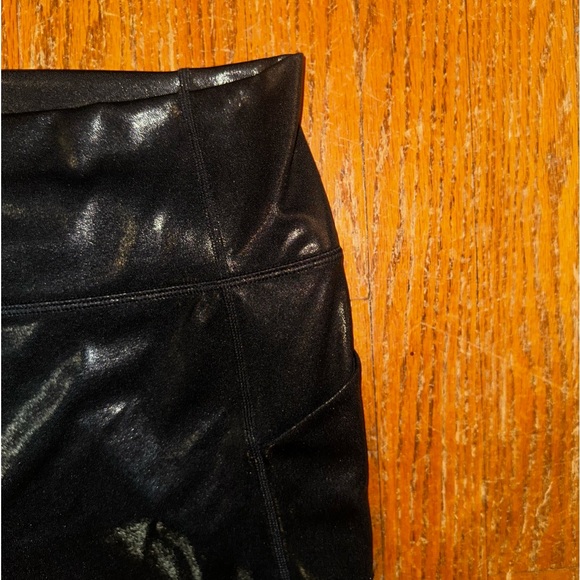 Fabletics black metallic, high waisted, straight leg, NWT! - Picture 11 of 12